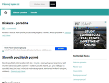 Tablet Screenshot of pasovy-opar.cz